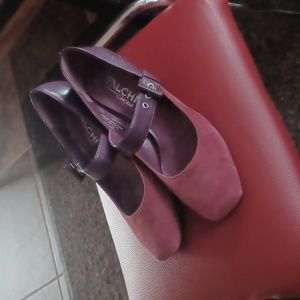 Purple Falchi Heels